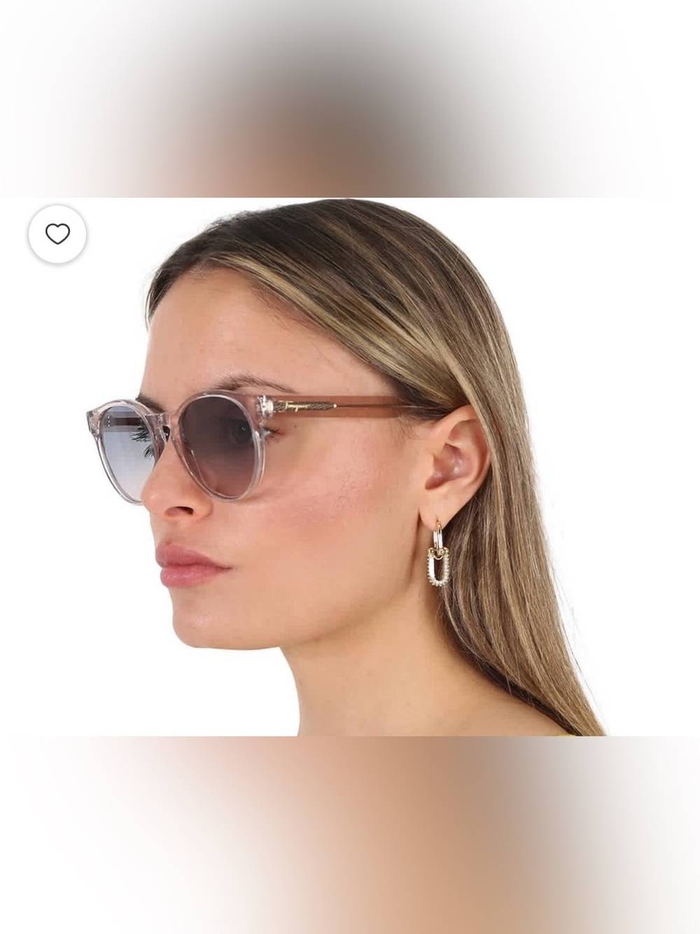 Salvatore Ferragamo SF10685 crystal nude gradient lens sunglasses